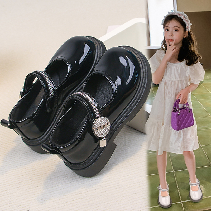 女の子の小さな革靴 2025 新しい夏服子供の韓国語バージョン甘い妖精の靴ベビー夏スタイルプリンセス革靴|undefined