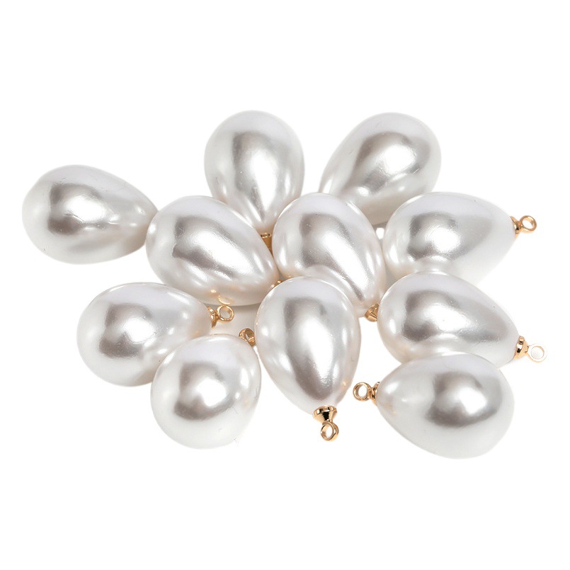 En stock ABS ovejas ojo imitación perla resalte gota de agua perla colgante perlas sueltas accesorios DIY joyería colgante perlas al por mayor