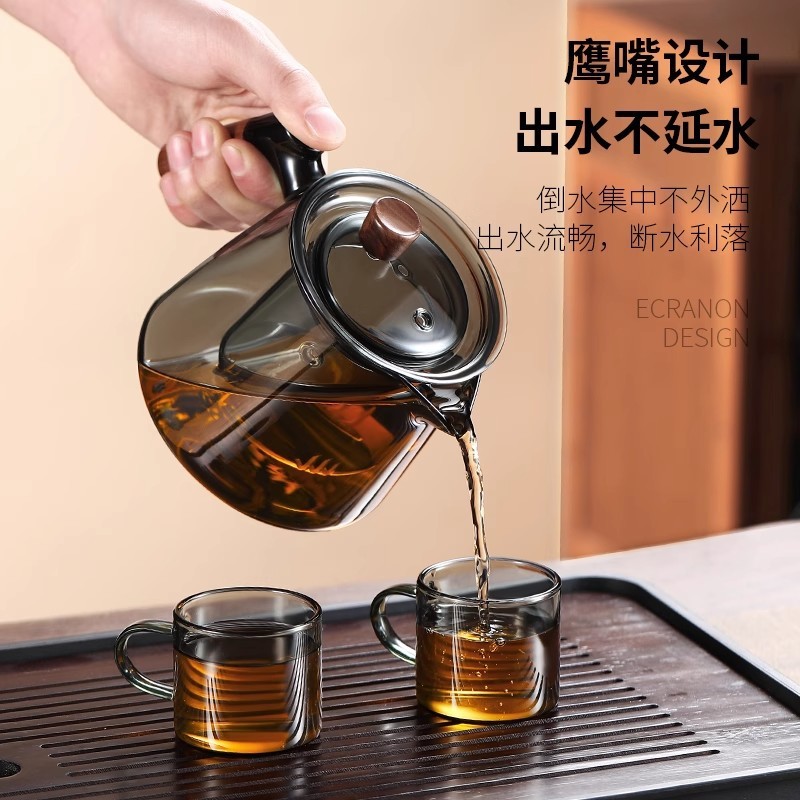 爆款玻璃煮茶壶 家用耐热泡茶壶 电陶炉款煮茶器侧把茶壶单壶批发|undefined