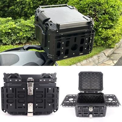Motorcycle trunk Aluminum Alloy Tail Box, 55L