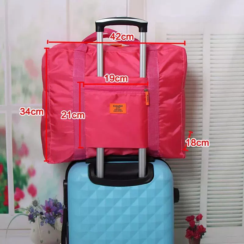 Travel bag, handheld capacious shoulder bag, waterproof luggage suitcase
