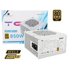 利民 TG850S-W 电脑电源金牌认证ATX3.0 支持PCIE5.0 直出白扁线