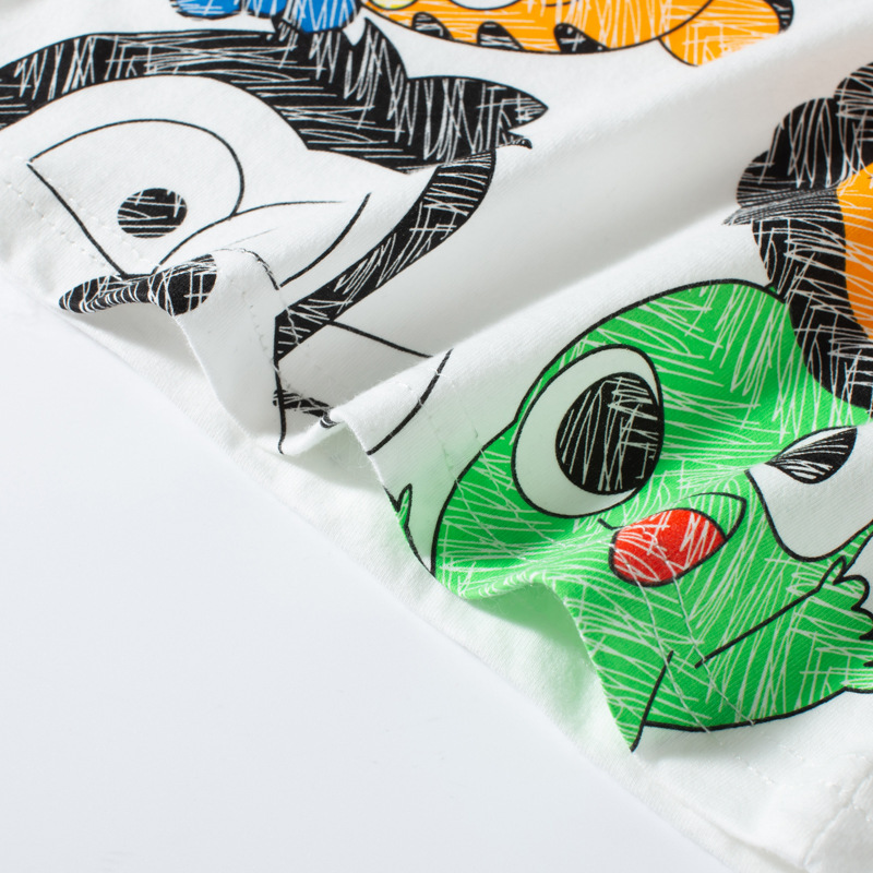 Camisas personalizadas para niños de animales de verano para niños coreanos de mangas cortas bebés lindos ropa infantil impresa al por mayor una muestra