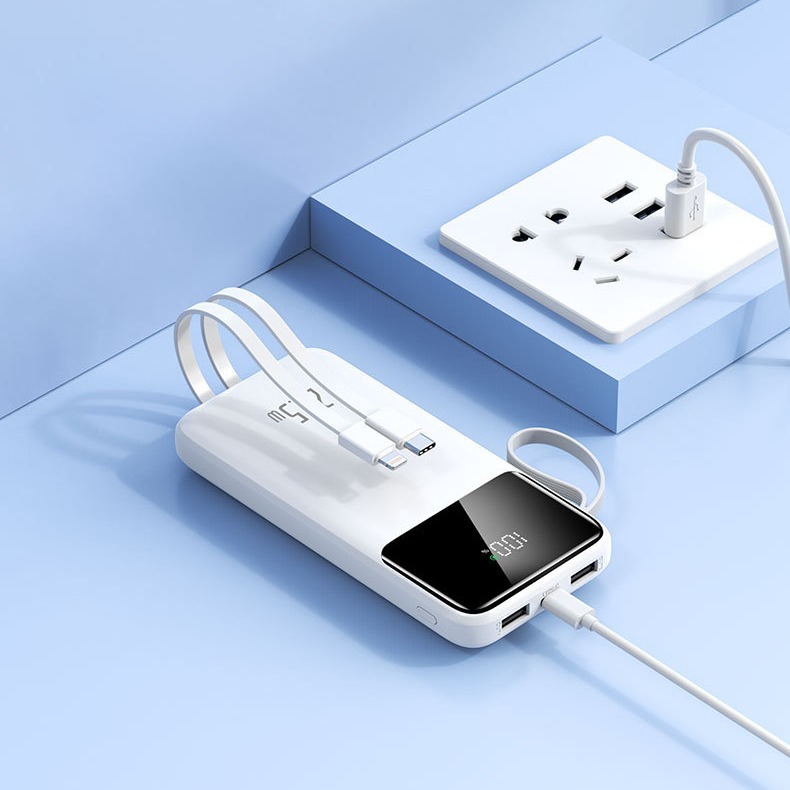 急速充電66W携帯電話充電宝小型で便利な大容量20000ミリアンペア自帯線移動電源印刷ロット|undefined