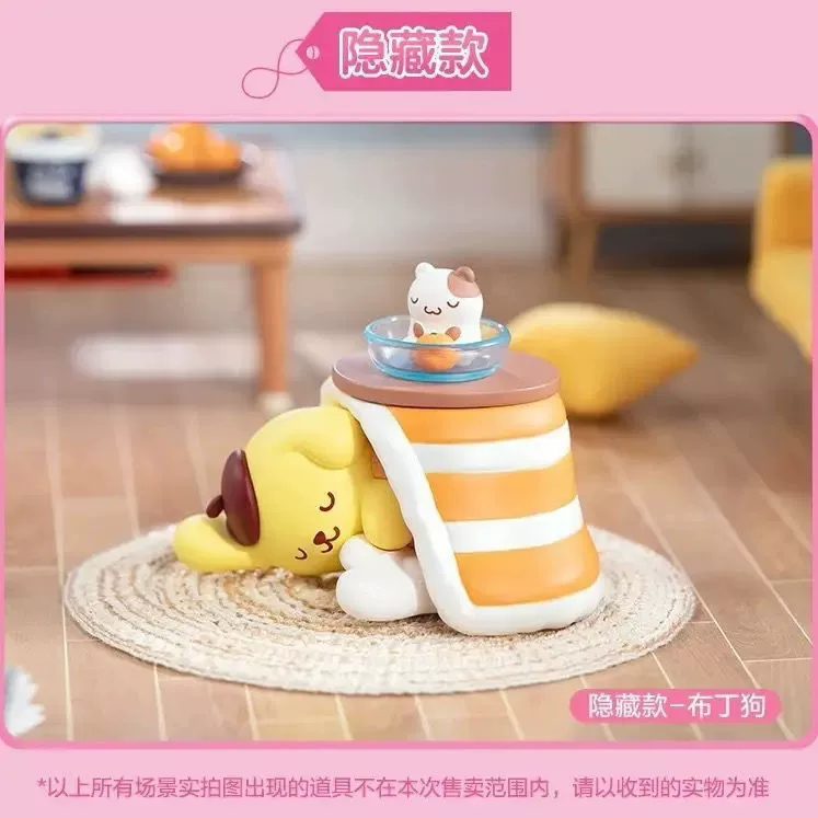 Настольная фигурка (Sanrio) Kurome, Melody и Cinnamon Dog — слепой бокс, спящие коллекционные фигурки