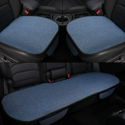 Four Seasons Pad | Seat Cushions, All-Season Cotton - blue-three-piece-set1-general