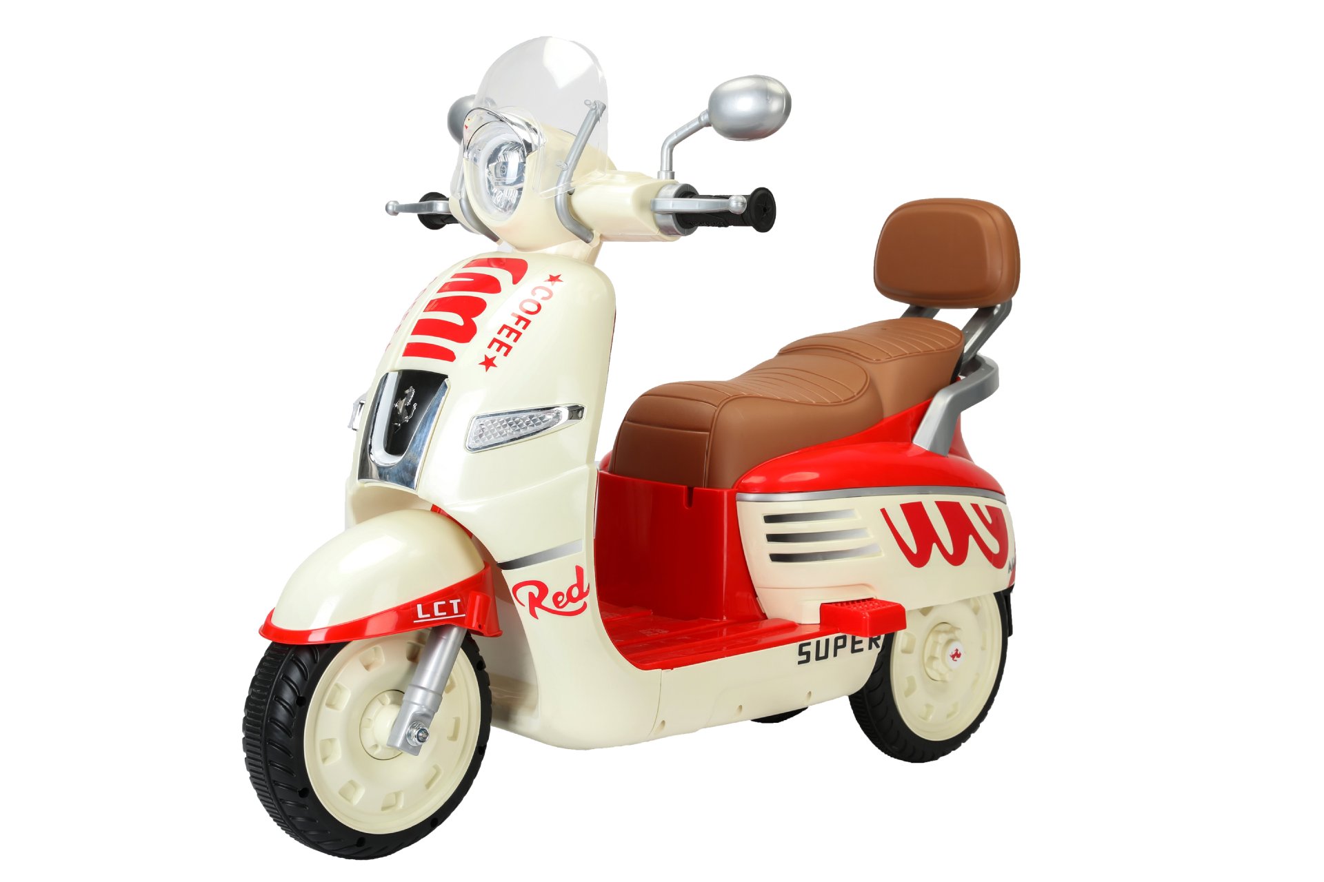 고급 구성 [빨간색] 380 모터*2+6v7 배터리+조명 및 음악+USB+리모컨+블루투스