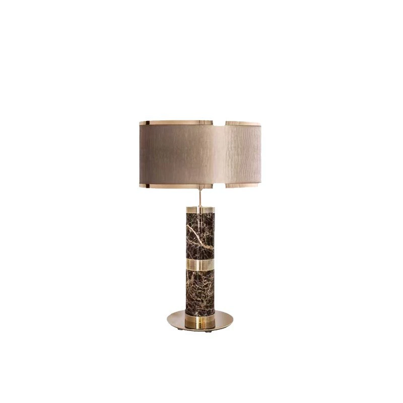Marble design table lamp for living room, lantern for bed, light luxury style, American style, high-quality style