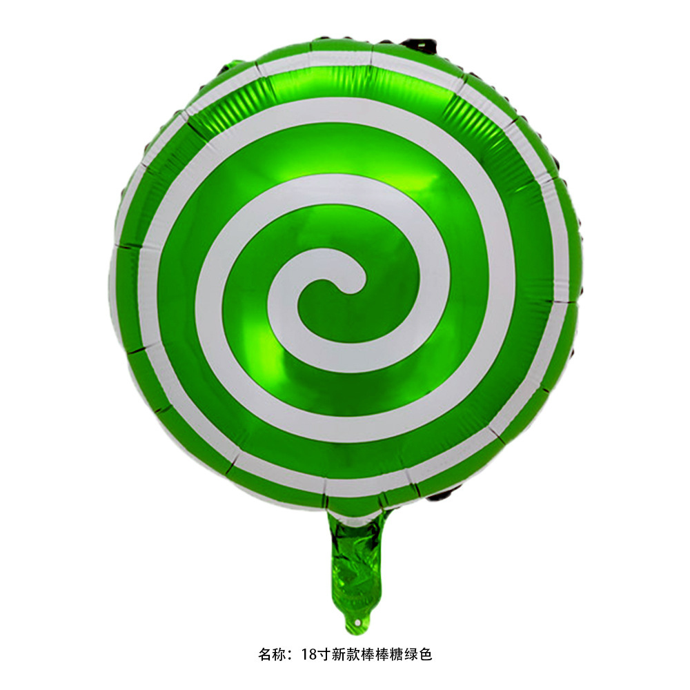 2024 nueva caja de regalo de globo de Navidad muletas dulces molino de viento Lollipop globo de Navidad decoración