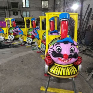 Scenic Spot Mini Sightseeing Rail Train Outdoor Rideable Rail Train Children's Electric Amusement Toys Wholesale