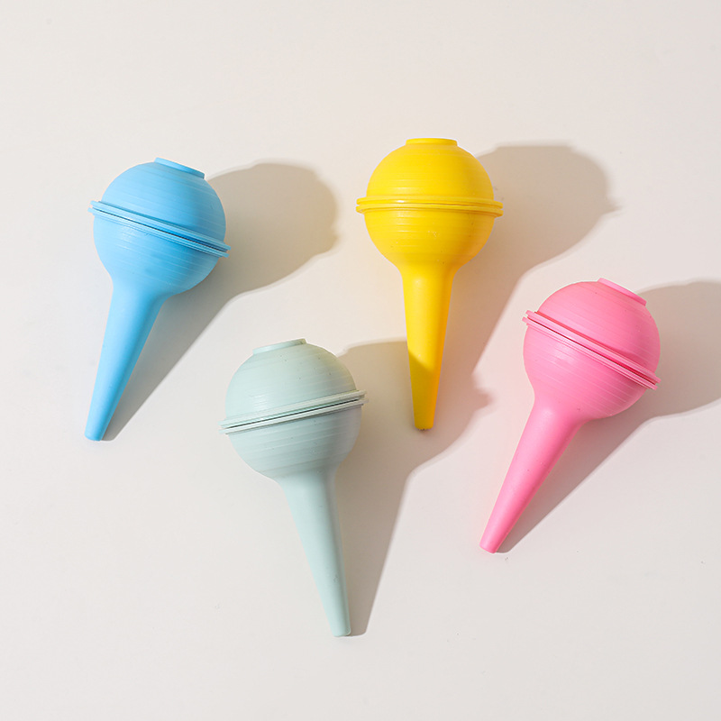 Suministro transfronterizo de dispositivo de succión nasal para bebés, succión nasal para bebés, Bola de succión nasal TPE, Bola de lavado de orejas para recién nacidos, Bola de succión