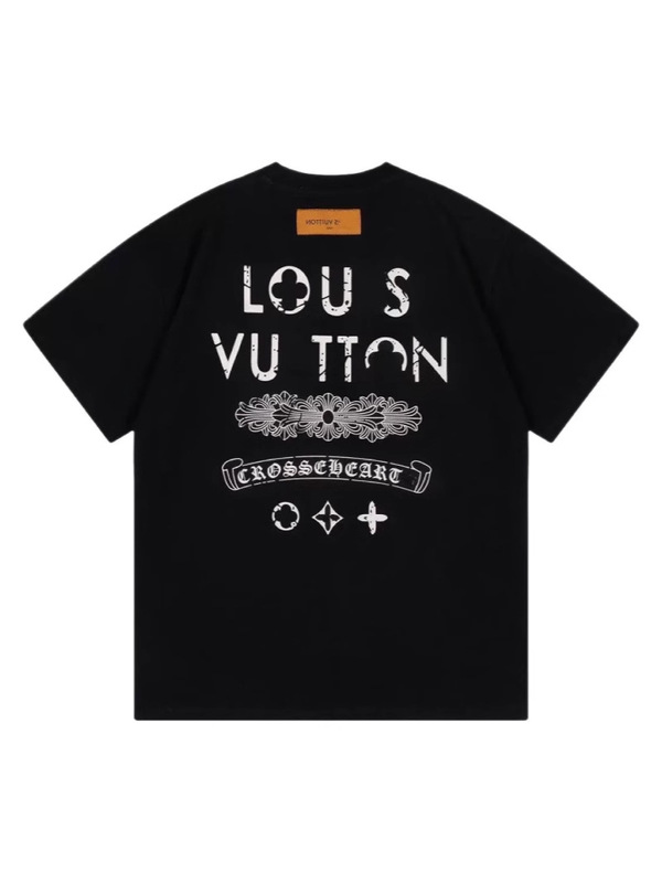 天板ロバ家連名限定シリーズtシャツ前後デジタルプリント連名アルファベットロゴ男女同タイプ半袖|undefined