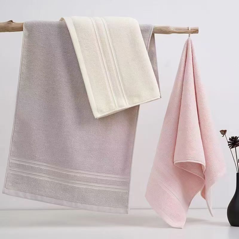 Gaoyang Pure Cotton Face Wash Large Size Towel Adult Household Men and Women 32-Strand Bath Towel Soft and Absorbent Manufacturer Direct Wholesale
