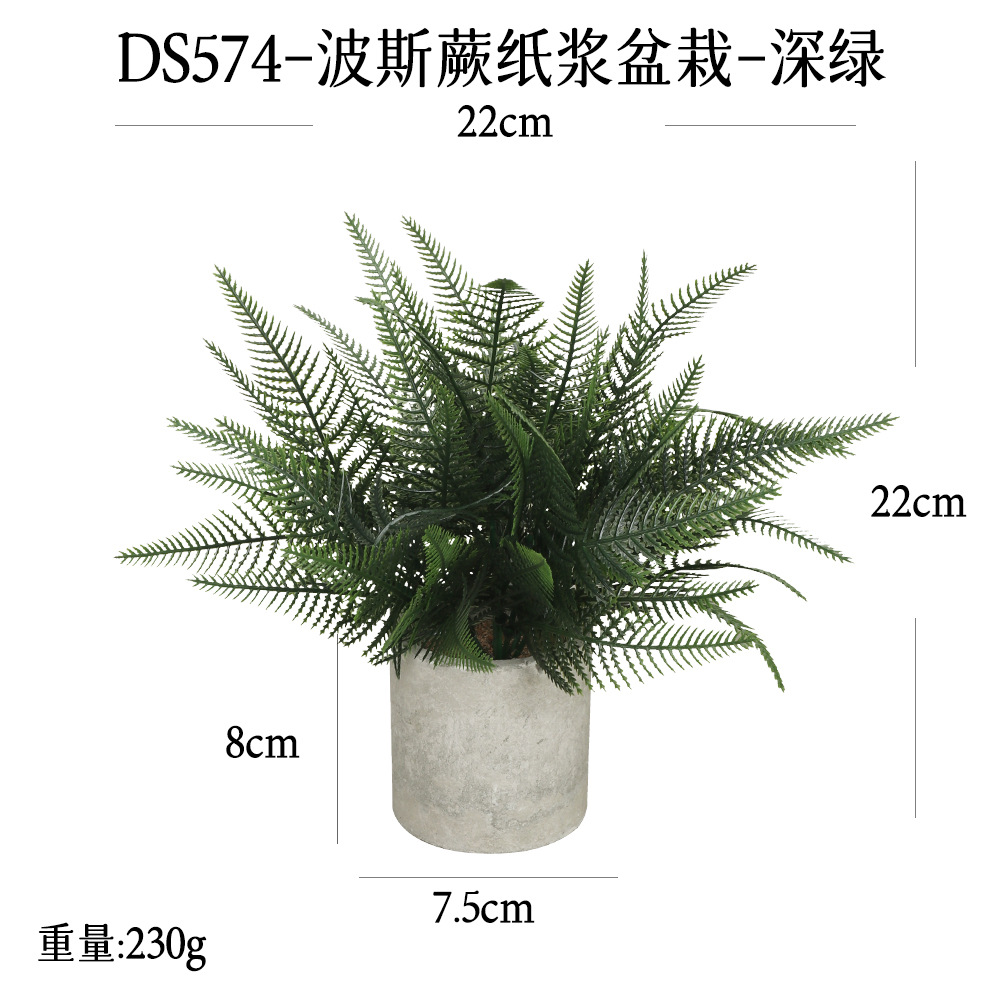 Más de 240 combinaciones populares de macetas con plantas verdes artificiales, decoraciones para el hogar, flores artificiales, bonsáis cilíndricos de pulpa de papel.