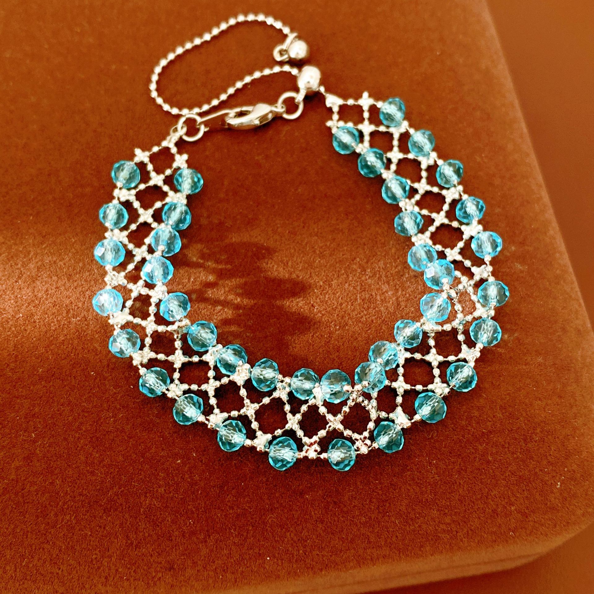 Brazalete - Plata - Azul