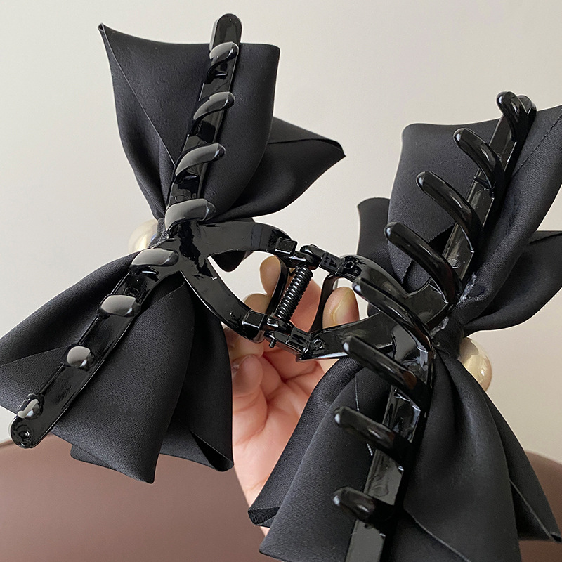5,12 Zoll Retro-Haifischclip mit großer Schleife für Damen – Vintage-Haarspange mit voluminösem Design, hochwertiges Haar-Accessoire – Detail 9
