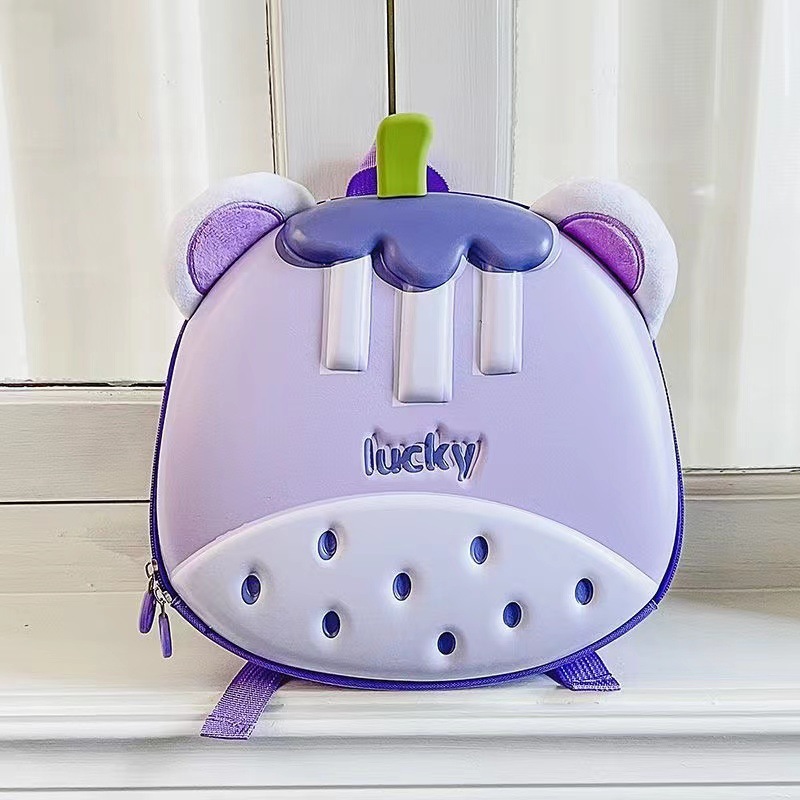 Nueva mochila escolar de jardín de infantes con carcasa dura, gran capacidad, protección de la columna vertebral, mochila infantil de dibujos animados, mochila de viaje informal para niños y niñas