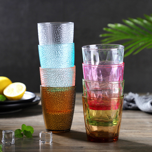 Acrylic Colorful Beer Cup, PC Heat-resistant and Shock-proof Water Cup, Mouthwash Cup, Toothbrush Cup, Multifunctional, Direct Manufacturer Sales