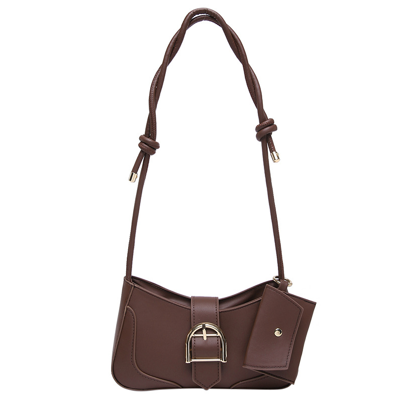 Nicho popular crescente bolso debajo de la axila 2024 invierno nuevo bolso de mujer bolso de hombro simple bolso cuadrado