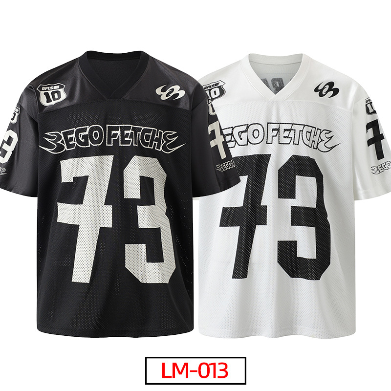 Impresión digital personalizada de una variedad de camisetas deportivas sueltas masculinas y femeninas, camisetas de fútbol de manga corta personalizadas