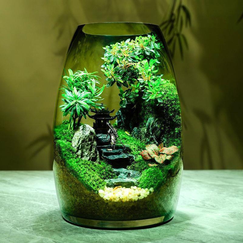 昇進デスクトップ苔マイクロ風景生態ボトル黒神話悟空鉢植えクリエイティブ装飾品オフィス植物|undefined