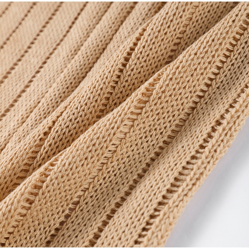 GraceChic 2025 Primavera e Autunno Nuovo Elegante e alla Moda Scollo a V Abito Lungo in Maglia Slim All'Ingrosso_voghion.com