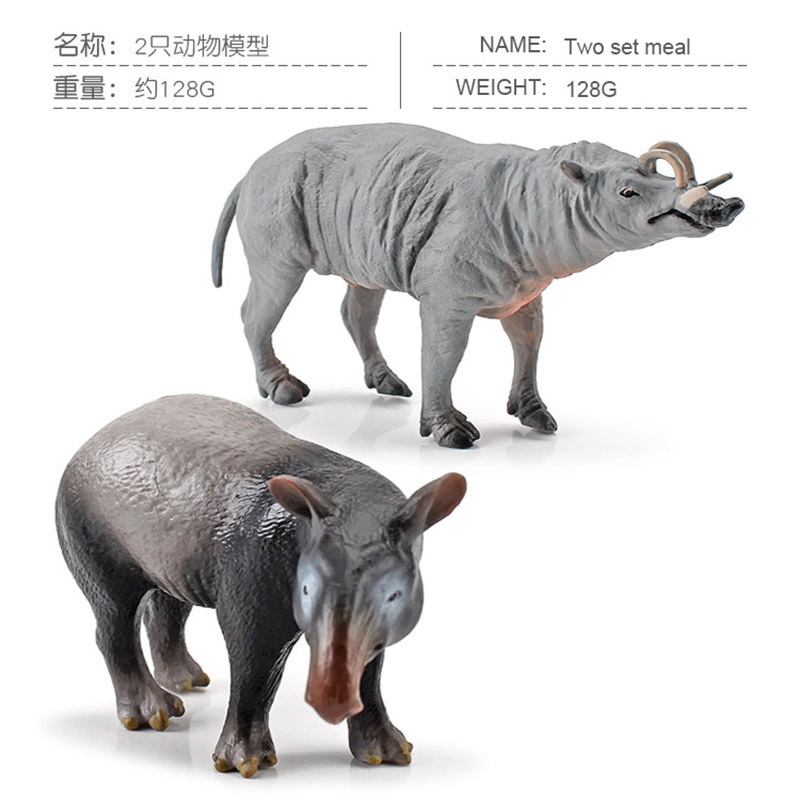 Simulación bosque tropical en peligro de extinción animal Malayo ciervo delfín modelo estático cognitivo decoración juguete transfronterizo Amazonas