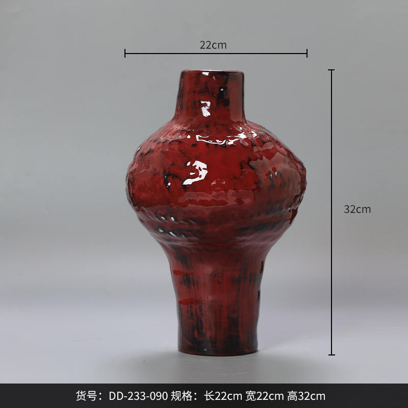 Best west陶磁器デザイナーの正規品陶磁器花瓶置物リビングルーム家庭用ソフト装飾品民宿花器|undefined