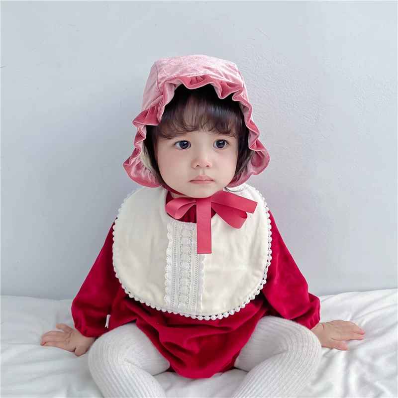 Детская бархатная шапочка бренда для новорождённого с капюшоном, для мальчиков и девочек