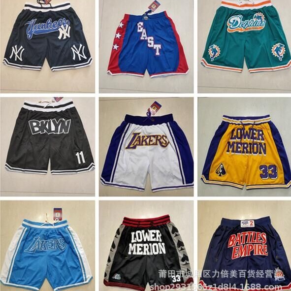 Wholesale Foreign Trade Pants Sun Spurs Bucks Clippers Nets Lakers Grizzlies Pocket Basketball Pants NFL Pants