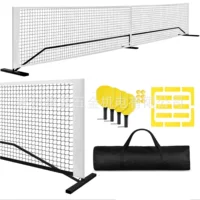 Pickleball Net Внутренний и внешний теннисный сетки 6.7m с колесом мобильного Pickleball Net