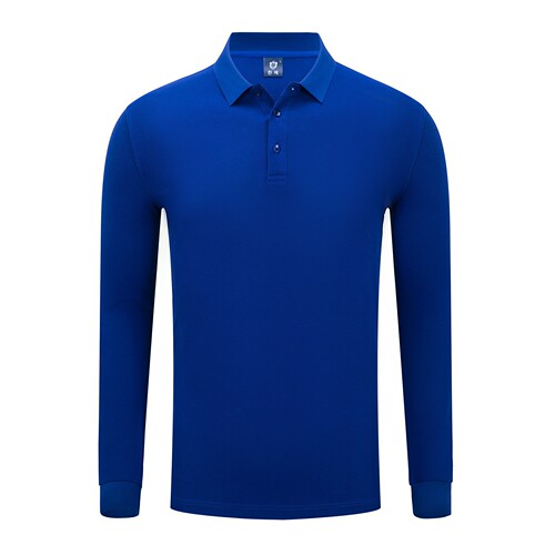 Corporate long-sleeved lapel polo shirts for men and women cotton printed logo team event cultural shirts work clothes embroidery