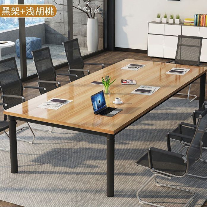 会议桌长桌简约现代商用办公室洽谈桌白色简易长方形专用办公桌|undefined
