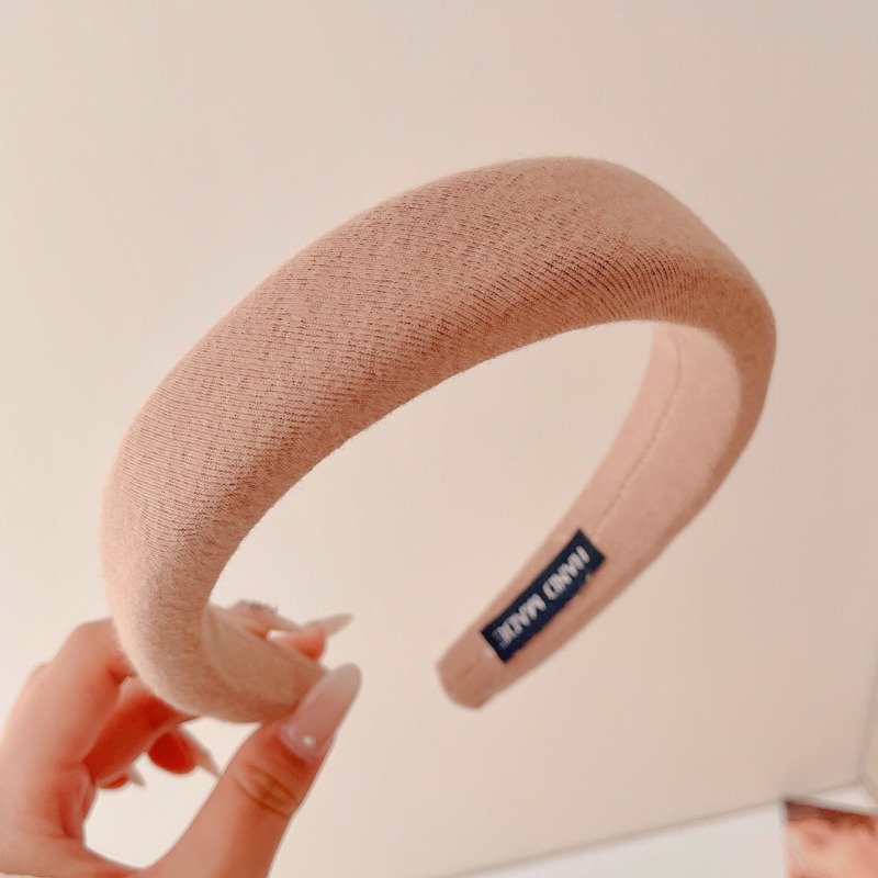 Alta sensibilidad al aro de cabello para mujeres red2024 nuevo estilo para salir correa de cabello universal lavar la cara aro de cabello de borde ancho prensado tarjeta de cabello toque