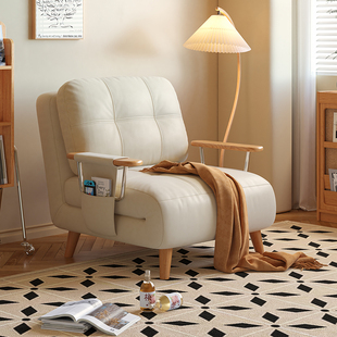2025 New Sofa Bed Log Single Double Small Apartment Living Room Balcony Foldable Retractable Sofa Bed Dual Use