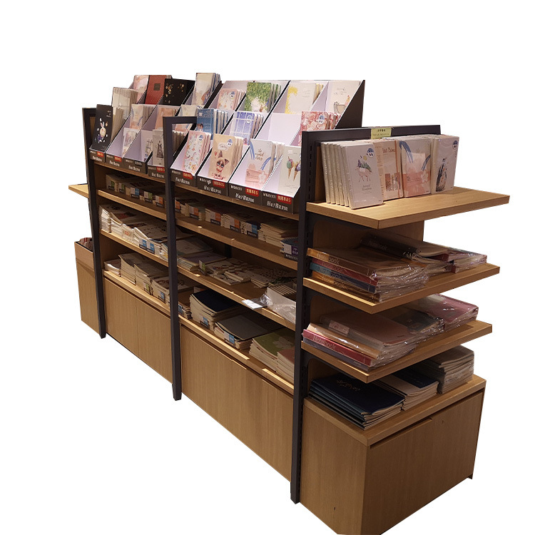 シンプルな格子組み合わせ収納キャビネット図書館大型床置きディスプレイ両面本棚読書室本棚