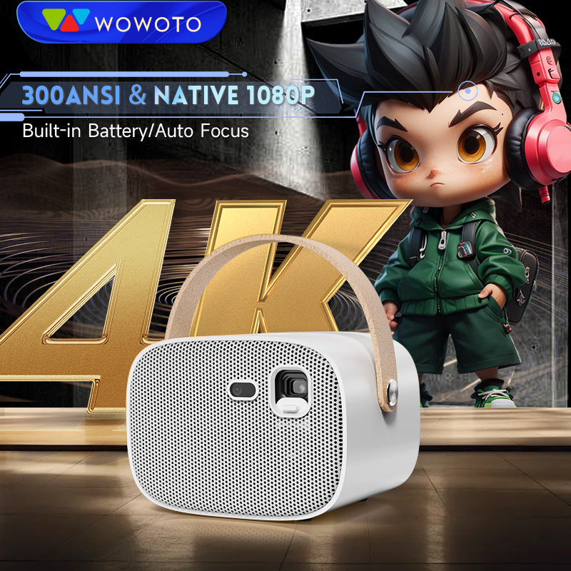 High-end 1080P projector cross-border home mini portable projector M8 mobile phone wireless HD projector