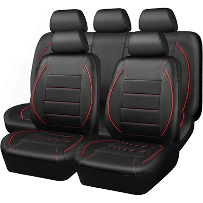 Seat cushion, seat cover, Cross-Border Mexico Russia - red-5-seats