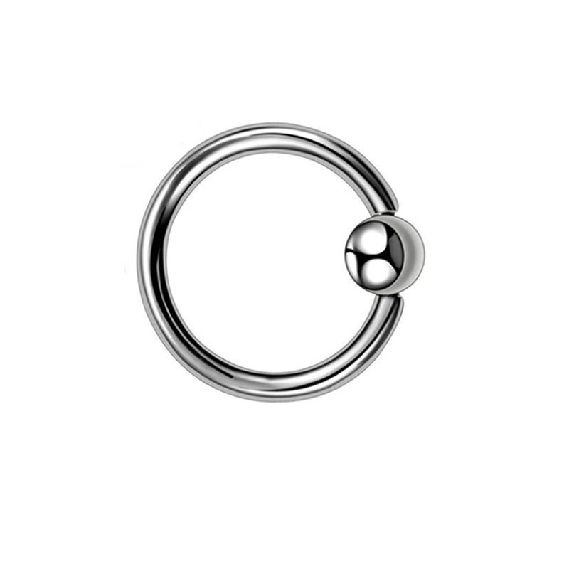 Stainless Steel Bead Cock Ring Set, 6 Sizes 2.5-4.0 cm, Manual Foreskin Restraint Rings — detail image 4