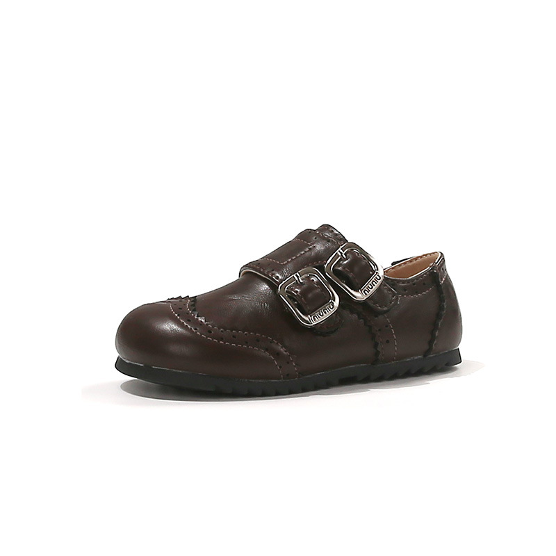Zapatos de cuero de niñas 2026 primavera y otoño nuevos zapatos de Lefour con suela suave zapatos casuales para niños zapatos negros de estilo británico image 6