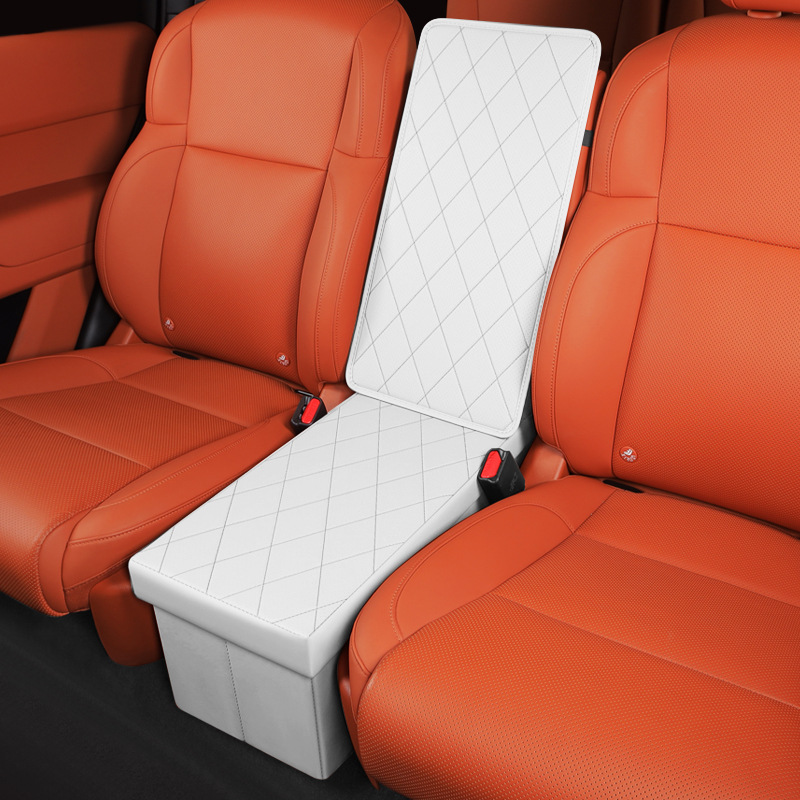 Ideal L8/L9 car special storage box two rows aisle leather car rear seat ideal one folding storage box