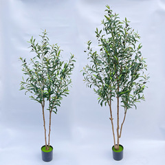 Amazon 外国貿易分解人工模擬オリーブの木偽緑植物鉢植え北欧屋内窓装飾模擬木