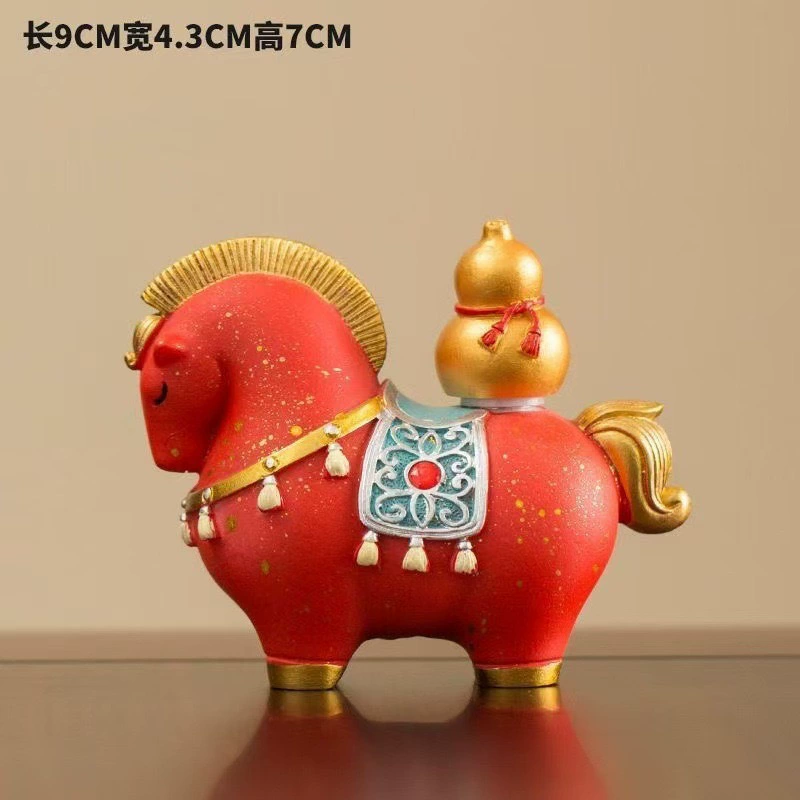 Новый китайский стиль связан с деньгами и успехом, креативные конские украшения, чайные изделия, украшения для чаепития, открывающий стол для чая