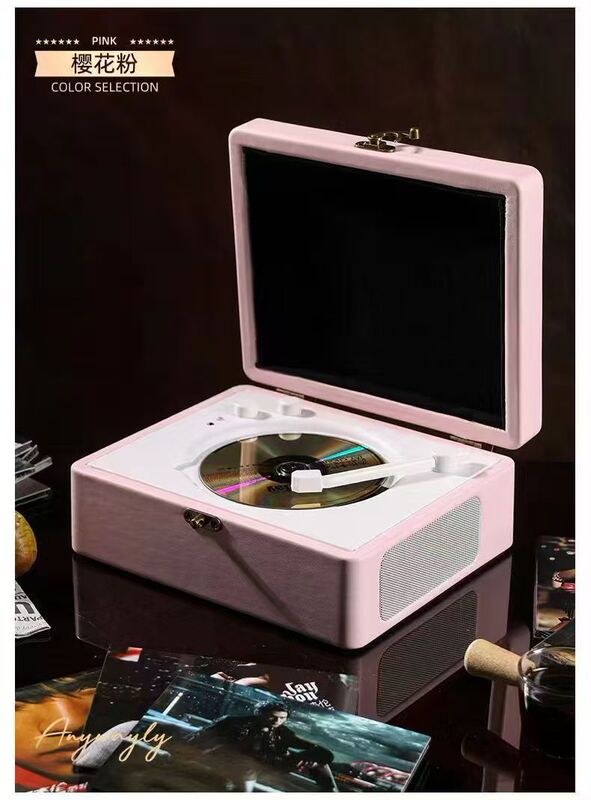 レトロ追星CDプレーヤーCD機音響bluetooth音響一体発熱級アルバムCD追星プレゼント|undefined