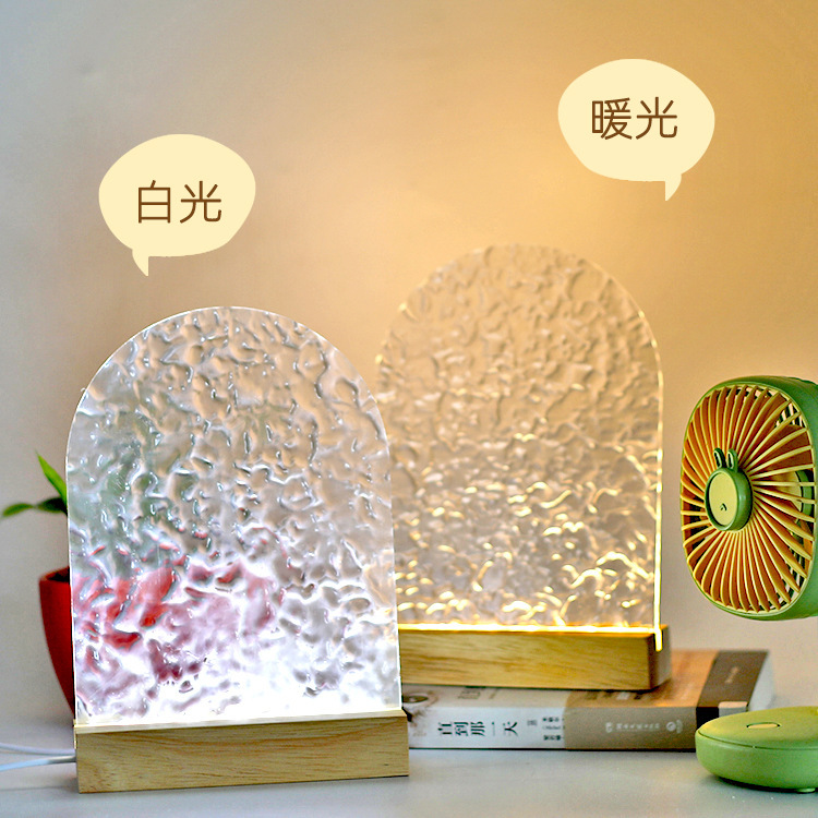 Handmade diy glass painting night light hand-painted water ripple acrylic board creative painting activities graffiti gift Handmade diy glass painting night light hand-painted water ripple acrylic board creative painting activities graffiti gift