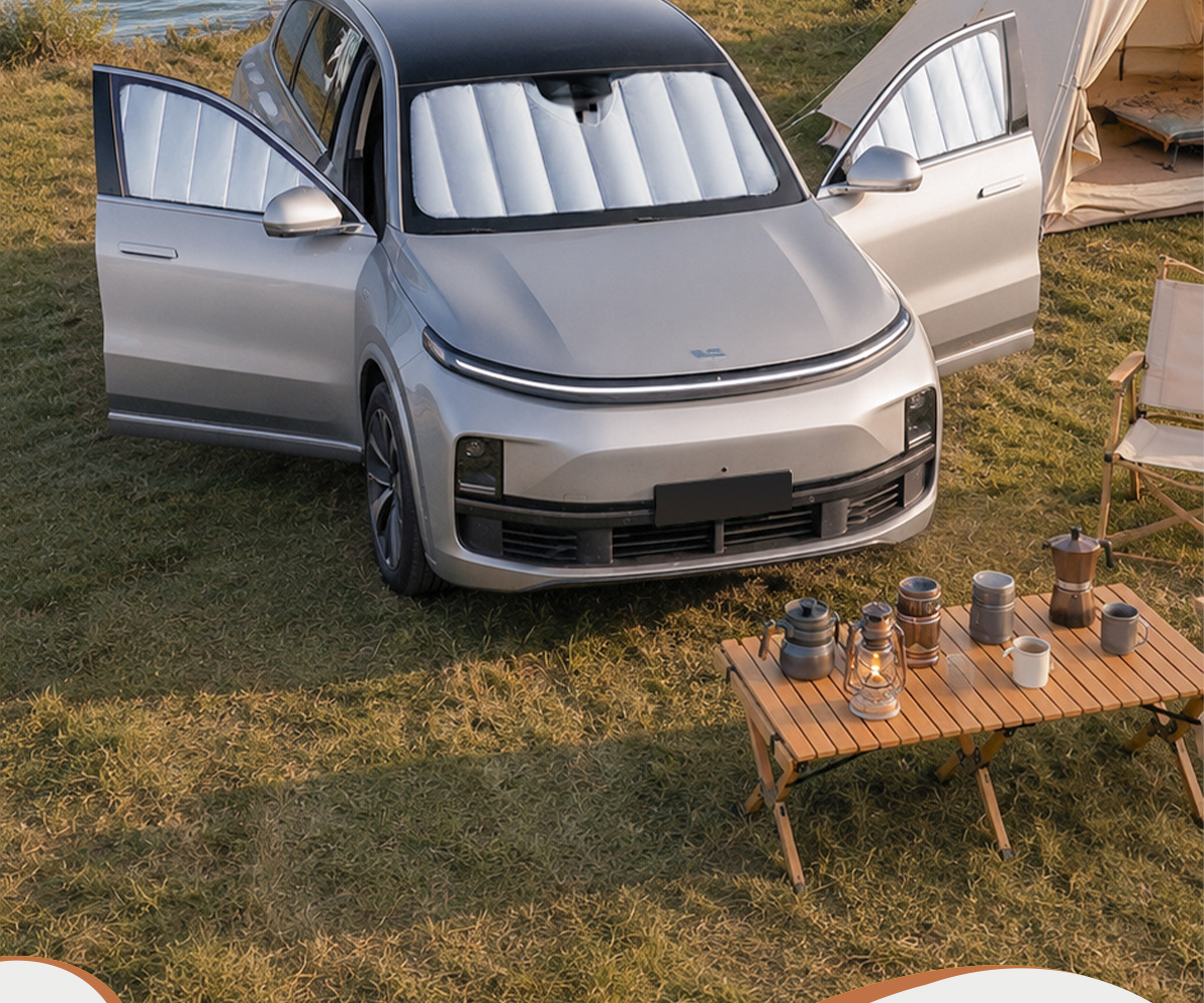 Custom-made thickened soft panel foldable privacy and heat-insulating side window sunshade for cars, car front sunshade