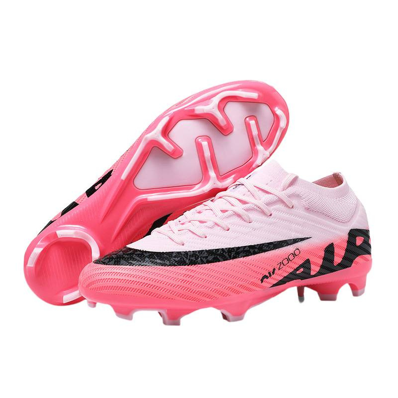 Transfronterizo comercio exterior 2025 nuevos zapatos de fútbol de alta altura, zapatos de fútbol TF, zapatos de entrenamiento de clavos 15 hombres
