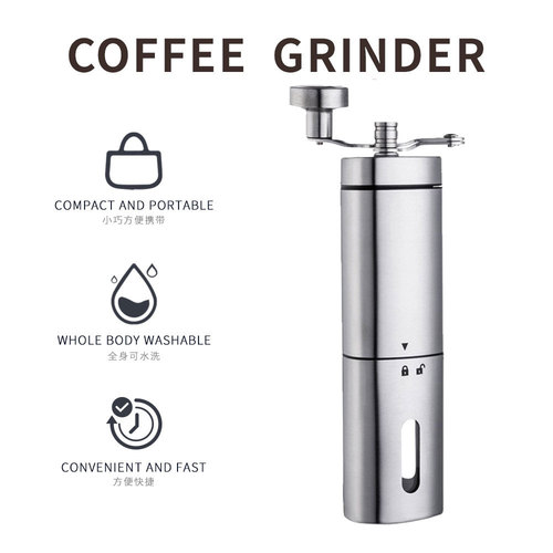 Upgraded Triangle Manual Coffee Maker Home Hand Grinder Wholesale Stainless Steel Grinder