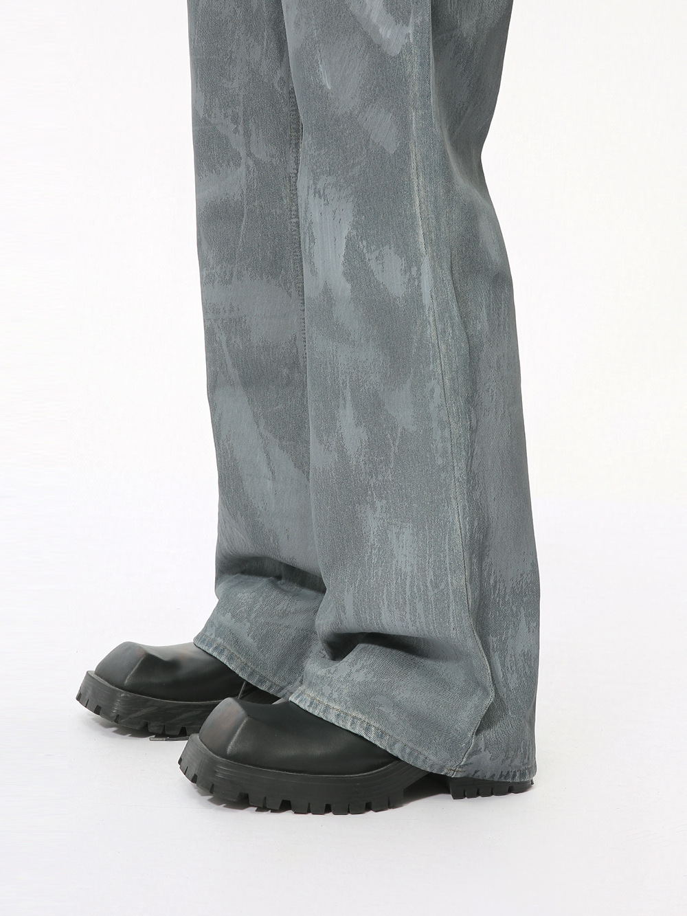 MTLCLOTHES Hombres| Otoño callejera recubrimiento de bocina jeans retro lavado suelto hacer viejos pantalones pintados