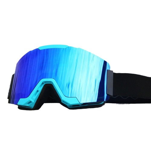 Magnetic Ski Goggles, Cylindrical Ski Goggles, Dual-Layer Anti-Fog Ski Goggles for Men and Women, Single and Dual-Panoramic Outdoor Skiing and Snowboarding Sunglasses and Eyewear Equipment